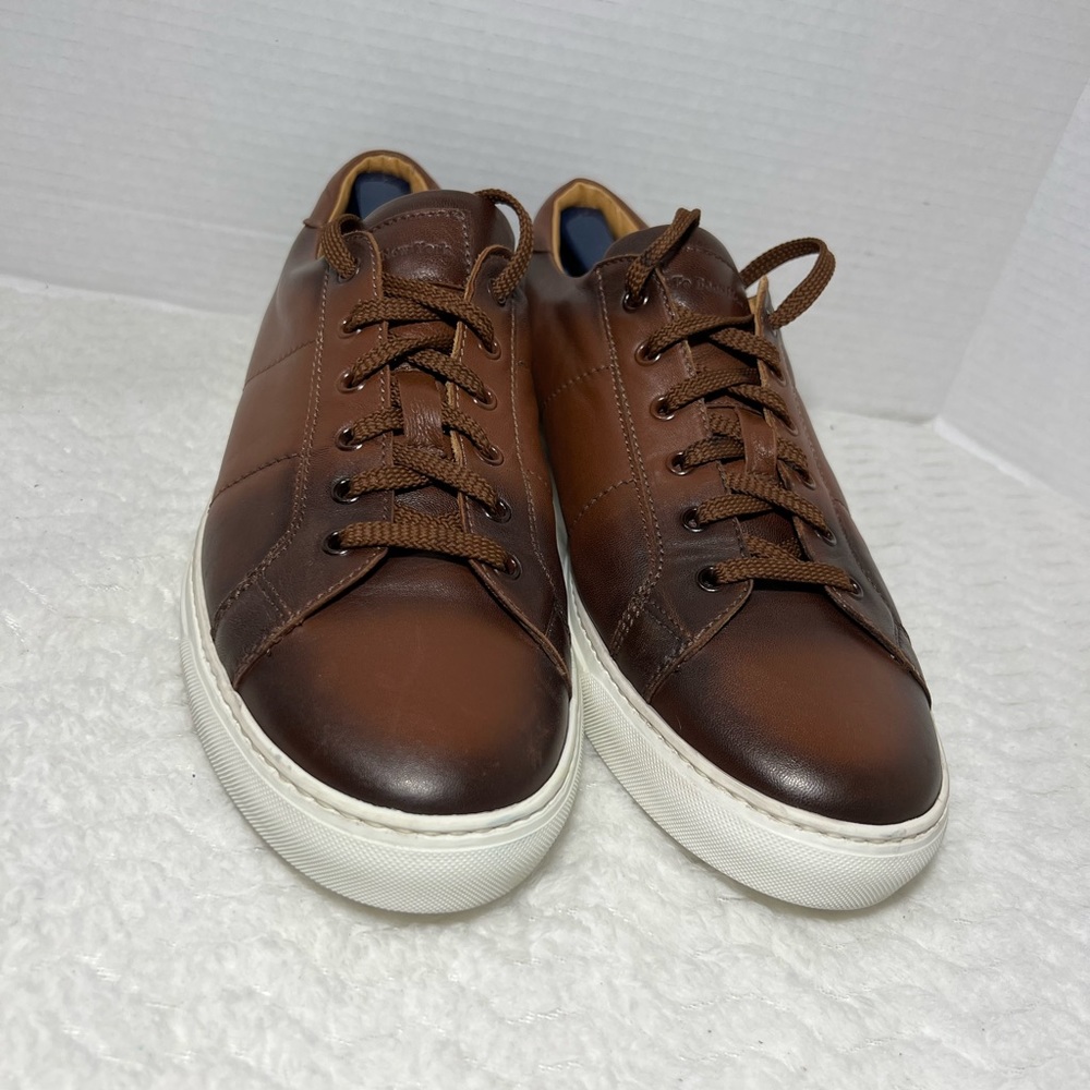 To Boot New York Mens Colton Brown Buttery Leather Sneaker Sz 11.5 Current $375